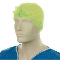 Matthews Packaging & Hygiene Polypropylene Crimp Hats (Yellow) (MPH30050)