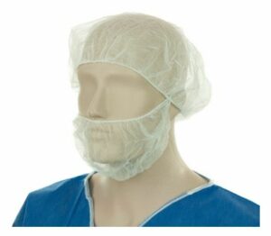 Matthews Packaging & Hygiene Polypropylene Beard Covers Single Loop (White) (MPH30075)