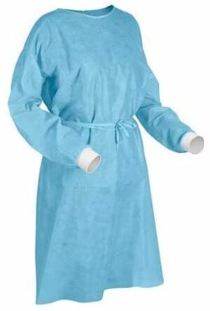 Matthews Packaging & Hygiene Polypropylene Coated Isolation Gown (Blue) (MPH30490)