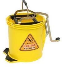 Matthews Packaging & Hygiene Metal Wringer Bucket (Yellow) (MPH33570)