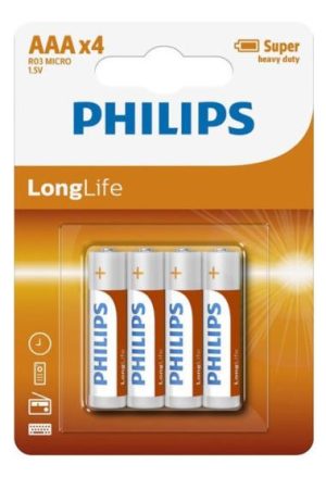 Matthews Packaging & Hygiene Philips Long Life Battery (AAA) (MPH34681)