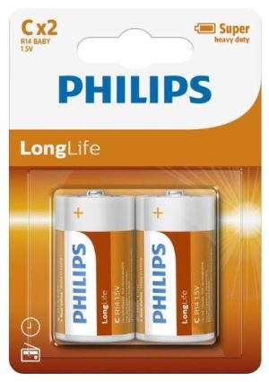 Matthews Packaging & Hygiene Philips Long Life Battery (C) (MPH34695)