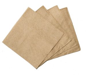 Matthews Packaging & Hygiene Cocktail Napkins 1/4 Fold (Brown) (MPH38425)
