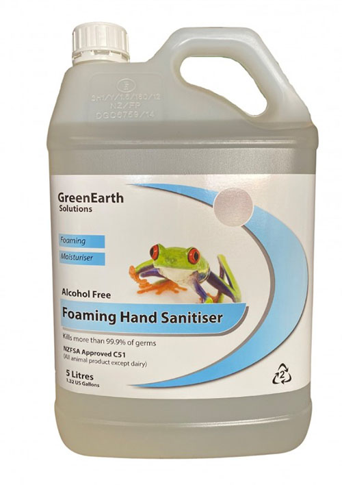 GreenEarth Alcohol Free Foaming Hand Sanitiser 5L (FHS/5)biodegradable, green, eco, eco friendly