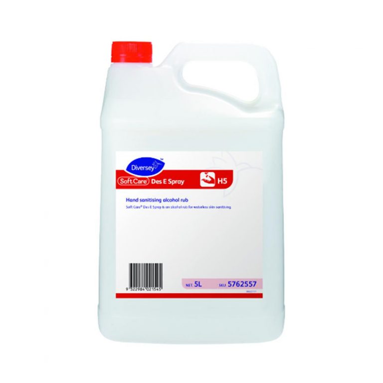 Diversey Soft Care - Des E Spray H5 - Hand Sanitising Alcohol Rub 5L ...