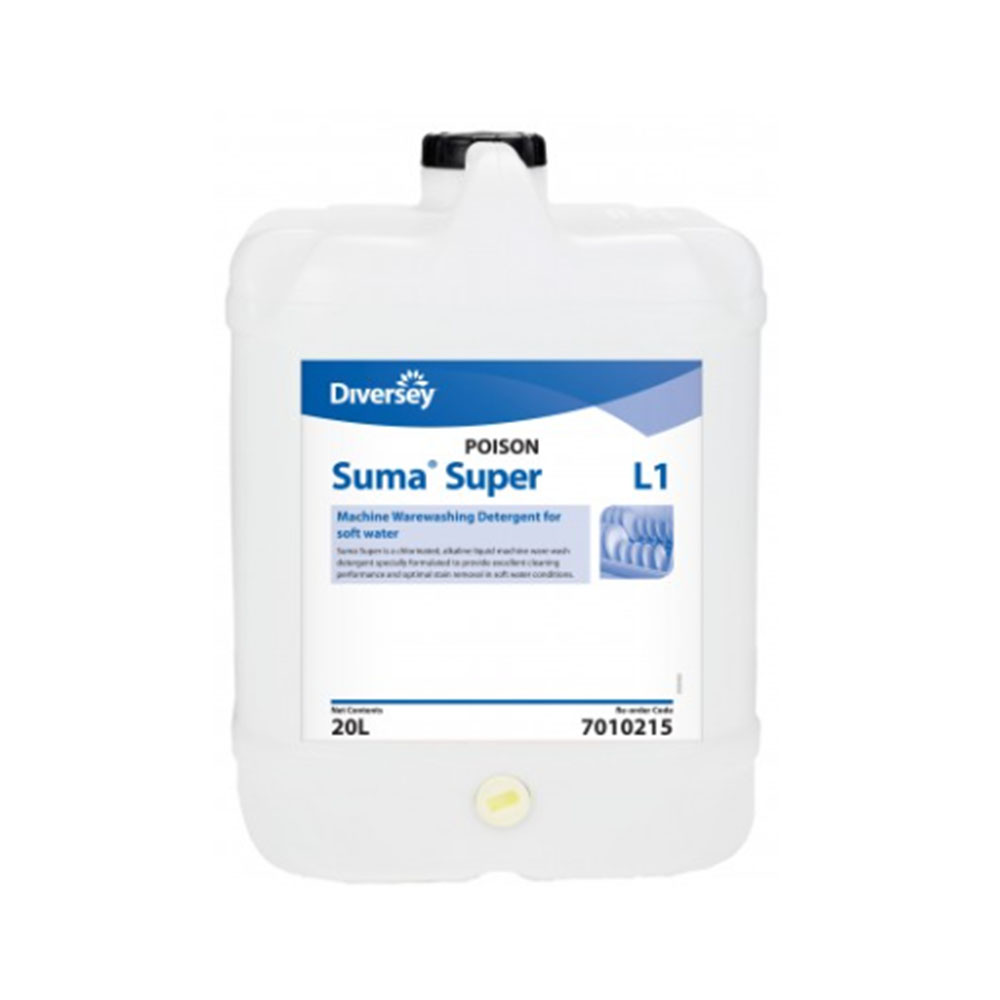 Diversey Suma® Super L1 – Concentrated Liquid Dishmachine Detergent 20L (7010215)