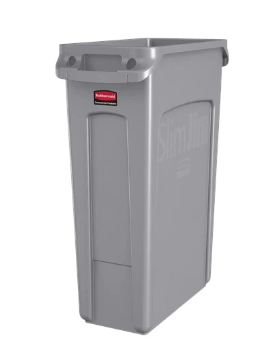 Rubbermaid Slim Jim Container with Venting Channels 87L