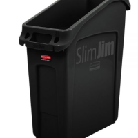 Rubbermaid Slim Jim Undercounter Container 49L Black
