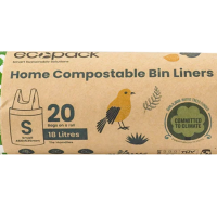 Ecopack Compostable/Biodegradable Bin Liners 18L- 4 x 20 bags