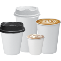 Castaway Coffee Cup Paper Single Wall 12oz White