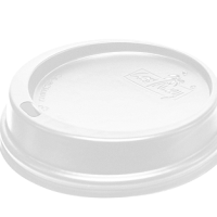 Castaway White Snap-On™ Combo Hot Cup Lids (100 per sleeve, 1000 per carton)