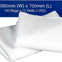 36L white bin liner for household and office waste disposal
