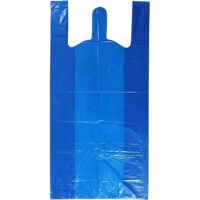 80L blue bin liner with carry handles