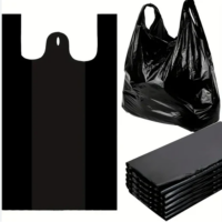 60L black bin liner with carry handles