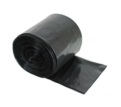80L black bin liner easy roll with built-in dispenser box